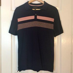 Banana Republic Dress Polo Preppy Navy Stripe Med